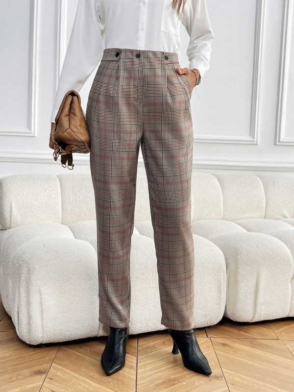 Women’s Houndstooth Office Pants - Image 2