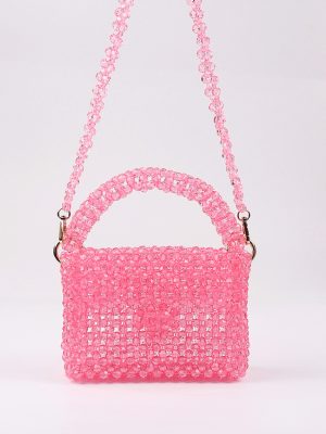 Creative Multi-Color Acrylic Beaded Casual & Dinner Bag