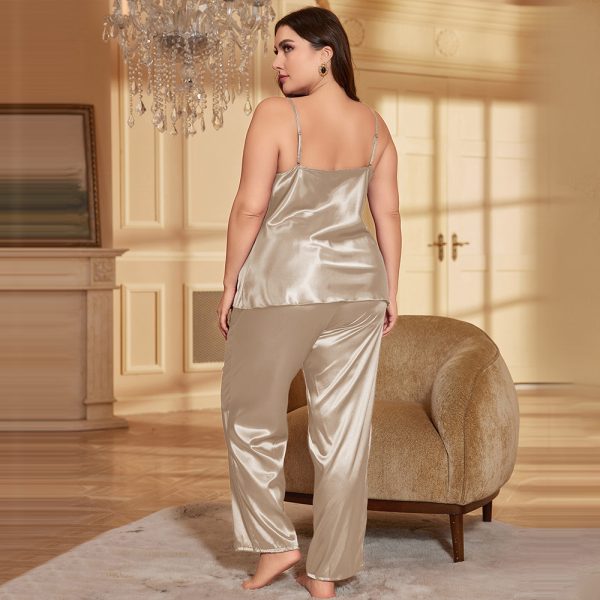 Plus Size Summer Casual Two-Piece Pajamas for Women - Image 2