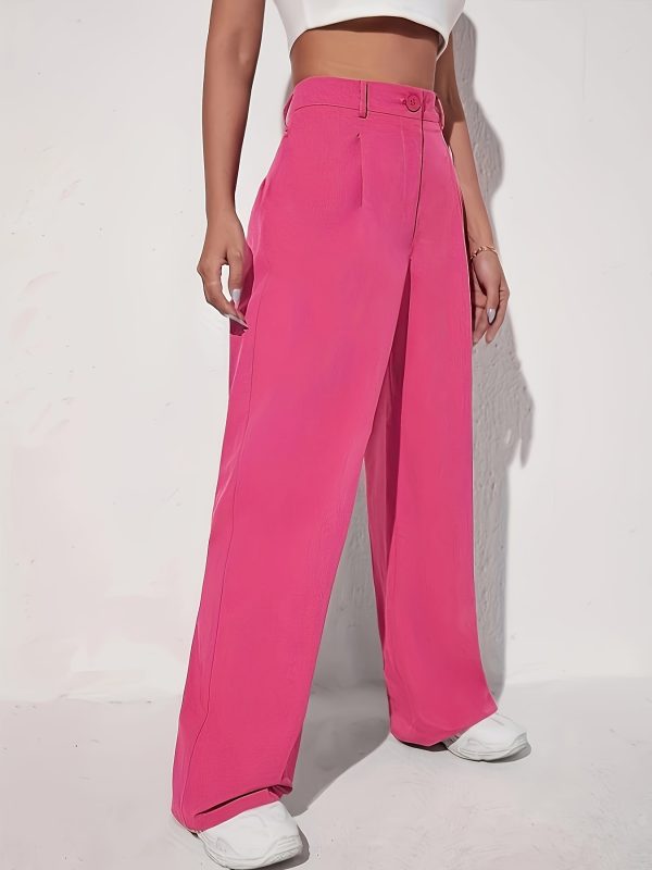 Elegant High-Waist Wide-Leg Pants for Women - Image 2