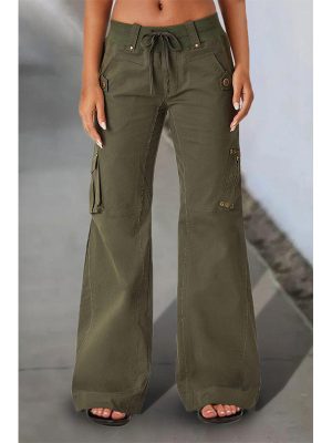 Autumn Winter Women’s Loose Casual Wide-Leg Workwear Pants