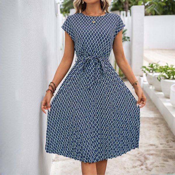 Women’s Printed Round Neck Dress