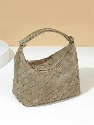 Autumn Winter Women’s Woven Shoulder Bag