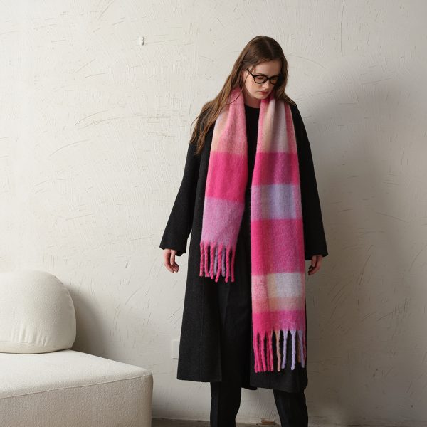 Multicolor Plaid Tassel Shawl Scarf for Women - Autumn & Winter - Image 4