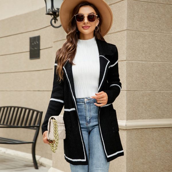 Sweater Coat Women Autumn Winter Long Sleeve Suit