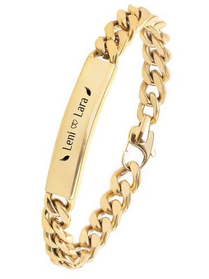 18K Vacuum Gold Plated Titanium Steel Bracelet