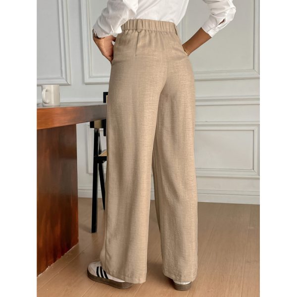 Solid Color Spring Casual Pants for Women - Image 2