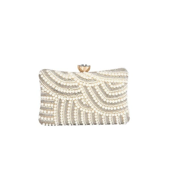 Model Dinner Bag – Women’s High Sense Chinese Pearl Chain Crossbody Bag