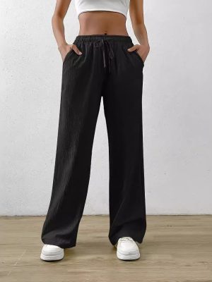 Women’s Spring Summer Loose Fit Wide Leg Pants