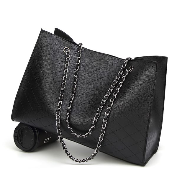 Women Chain Shoulder Crossbody Tote Large Capacity Mother & Child Bag - Image 3