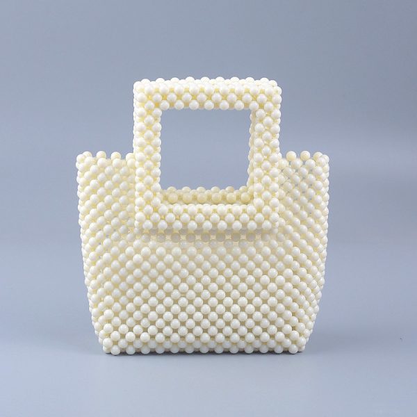 Popular Acrylic Handwoven Colorful Square Clutch Bag for Women - Image 2