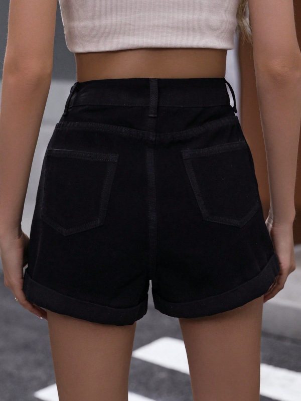 Casual High Waist Big Pocket Shorts for Women - Image 4