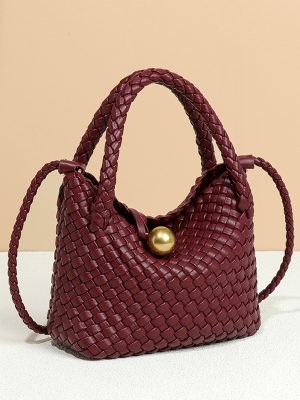 Women’s High-Grade Handmade Woven Crossbody Handbag