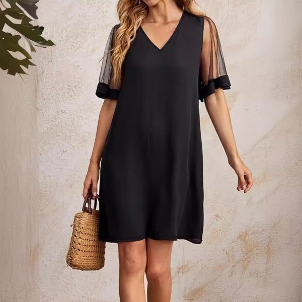 Sexy Plus Size Solid Color High Elastic Dress for Spring & Summer