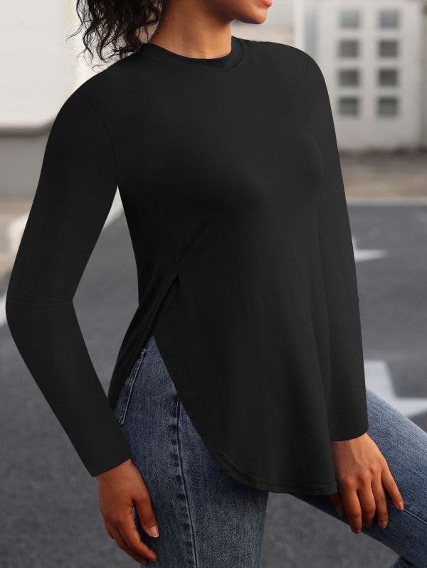 Simple Short Sleeve Bottoming Shirt for Women - Image 2