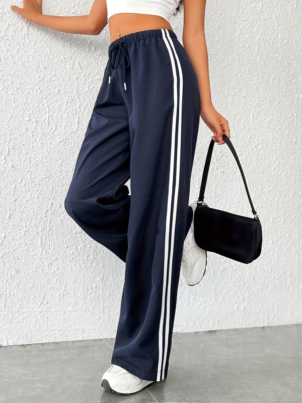 Women’s High Waist Side Stripe Sports Pants - Image 3