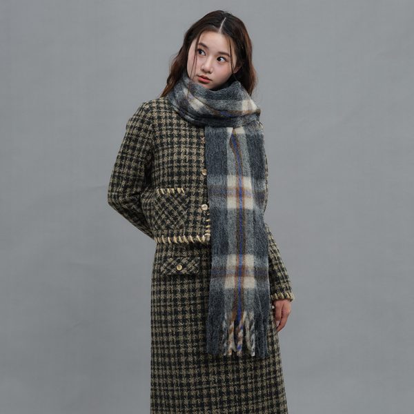 Thick Warm Cashmere Bib Shawl Scarf for Women - Autumn & Winter