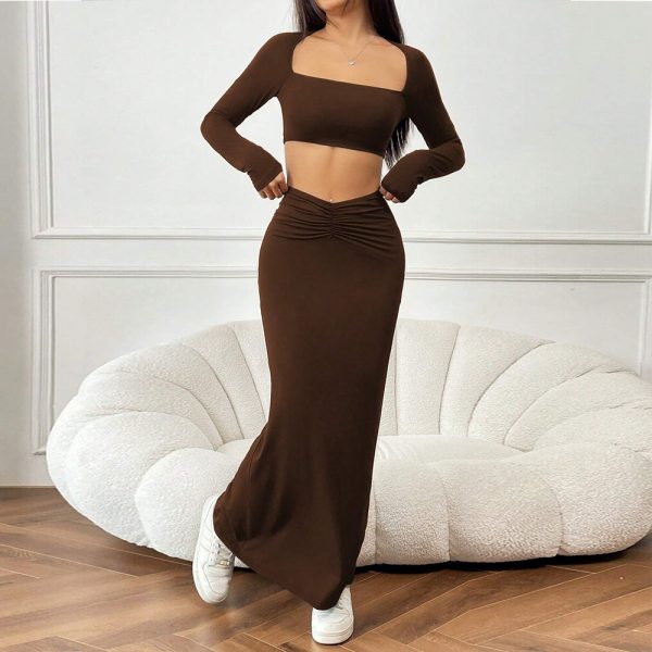 Women’s Simple Elegant Autumn Winter Suit Two-Piece Set