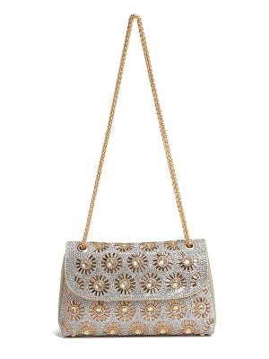 Floral Rhinestone Chain Crossbody Shoulder Party Dinner Bag