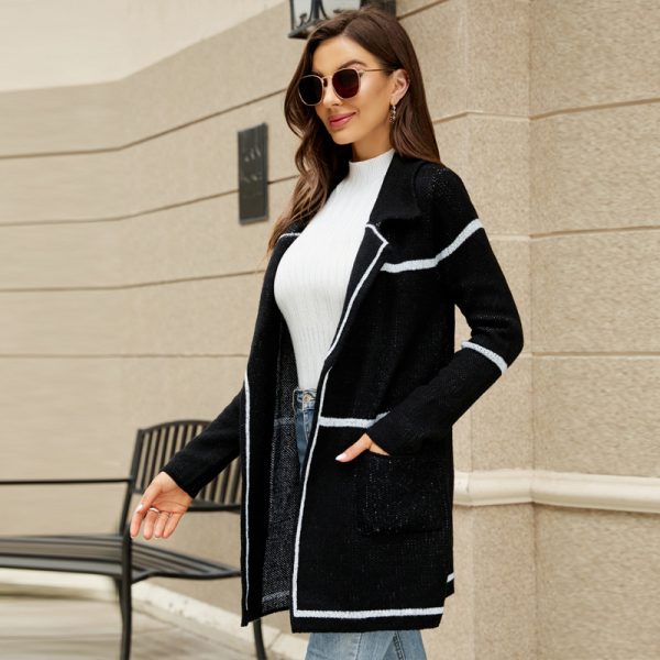 Sweater Coat Women Autumn Winter Long Sleeve Suit - Image 4