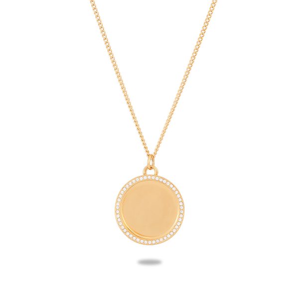 Exclusive Stainless Steel Necklace Unisex 18K Gold Titanium Steel - Image 4