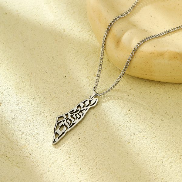 Hollow Out Rune Titanium Steel Necklace Stainless Steel - Image 3