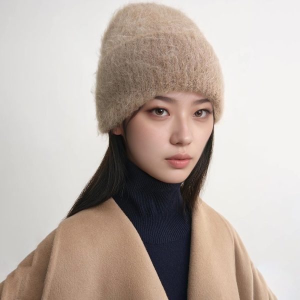 Soft All-Matching Comfortable Wool Knitted Cap for Women - Image 3