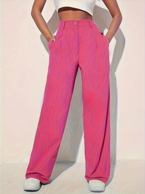 Elegant High-Waist Wide-Leg Pants for Women - Image 3