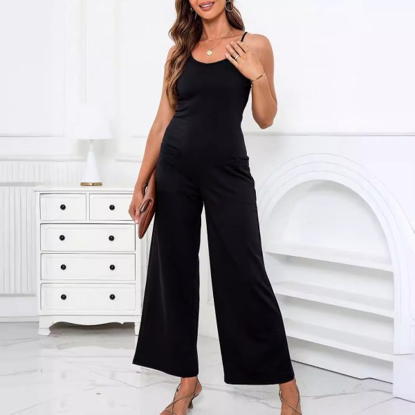 Sexy Solid Color High Elastic Women’s Jumpsuit for Spring & Summer