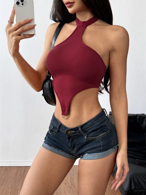 Spring Summer Women’s Unique Halter Backless Top – Sexy and Stylish - Image 2