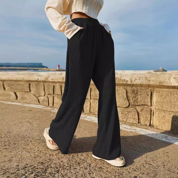 Women’s Loose Fit Black Drooping Wide Leg Pants