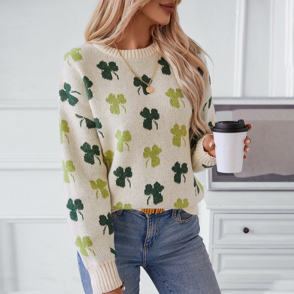 Women’s Clover Jacquard Pullover Sweater