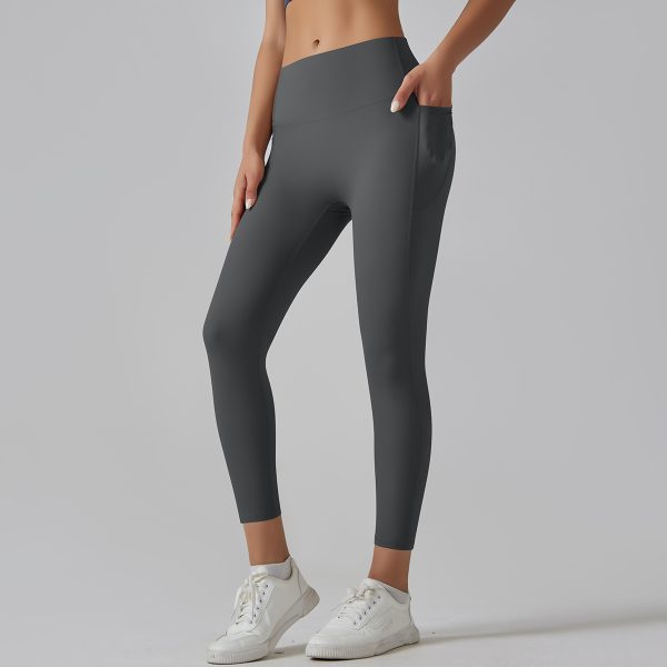 High-Strength Skinny Yoga Pants with High-Waist Belly Control