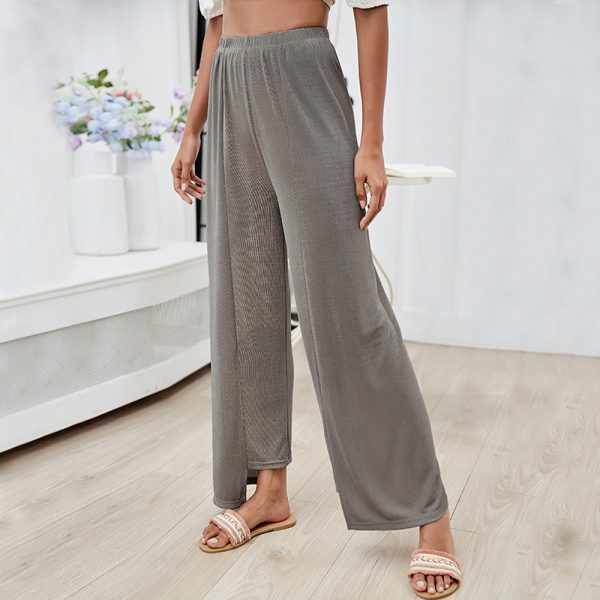 Irregular Asymmetric Wide Leg Pants for Women – Casual Loose Fit - Image 2