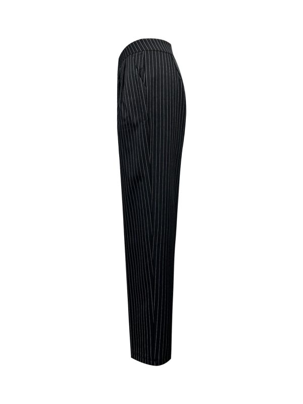 Casual Striped Wide-Leg Straight-Leg Trousers for Women - Image 3