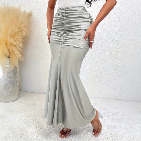 Elegant Women’s Pleated Stretch Skirt