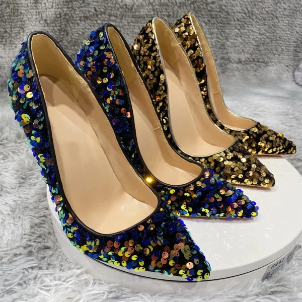 Women Sexy Pointy Toe High Heel Wedding Party Shoes