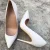 White 8cm Heel