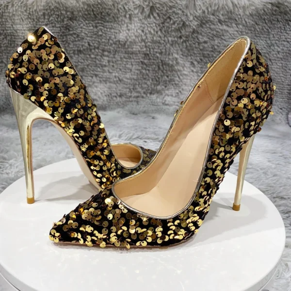 Women Sexy Pointy Toe High Heel Wedding Party Shoes - Image 3