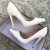 White 10cm Heel