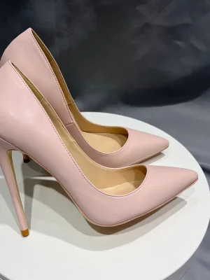 Glossy Pink Women Sexy Pointy Toe High Heel Shoes