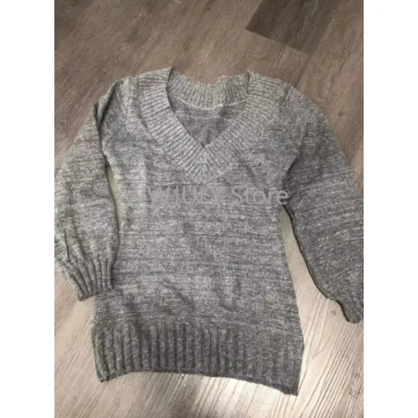 Fashion Vintage V-neck Knitted Tops Women 2025 - Image 8