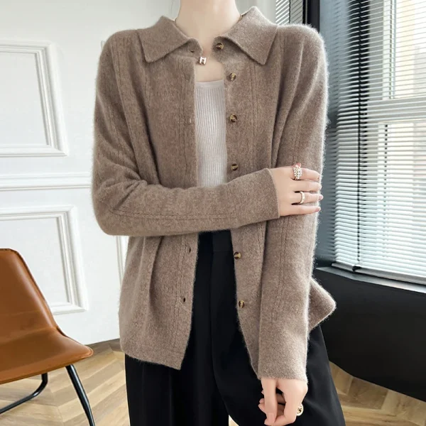 women's sweaters in autumn and winter merino wool - Image 6