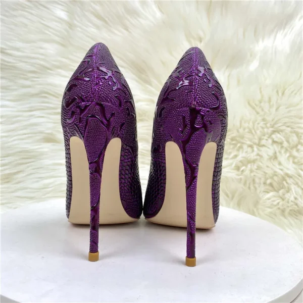 Women Sexy Pointy Toe High Heel Shoes Plus Size 33-46 Party Show - Image 5