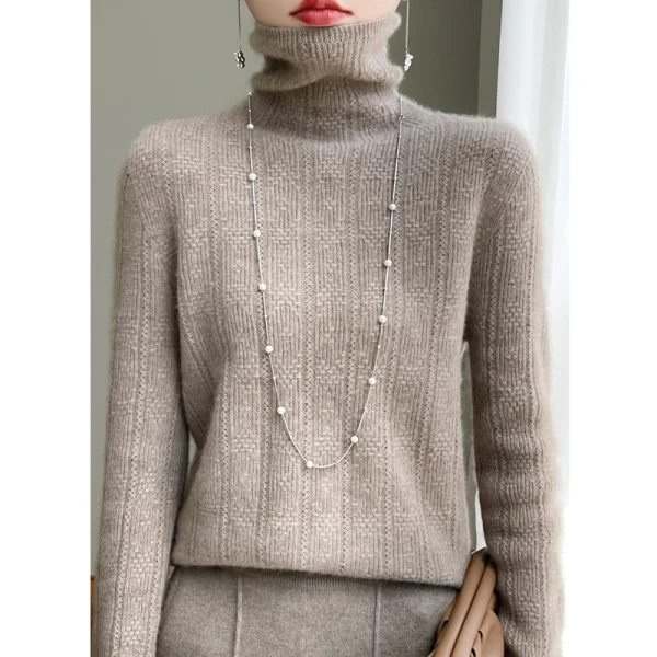 wool women's cashmere sweater autumn and winter fashionable - Image 2