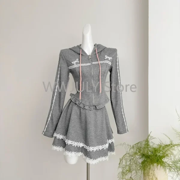 Sweet Hot Girl Suit Women's Autumn Hooded Long-sleeved Sweatshirt - Image 2