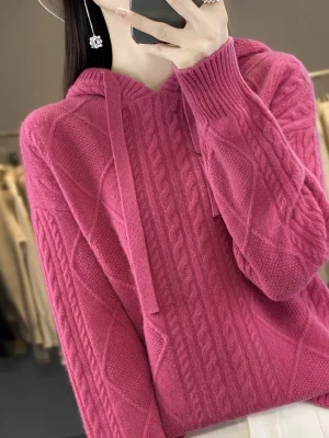 wool pullover Fall/winter new cashmere sweater women’s