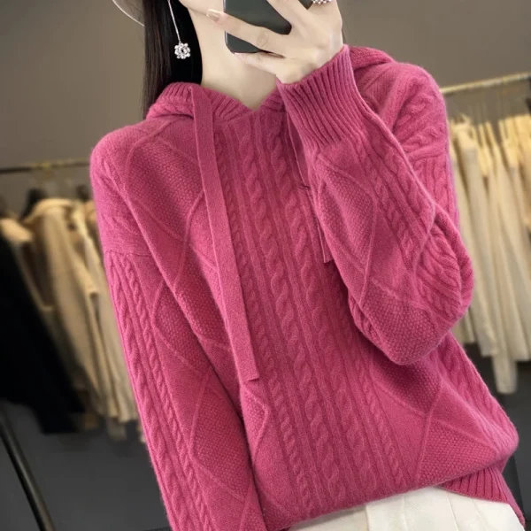 wool pullover Fall/winter new cashmere sweater women's