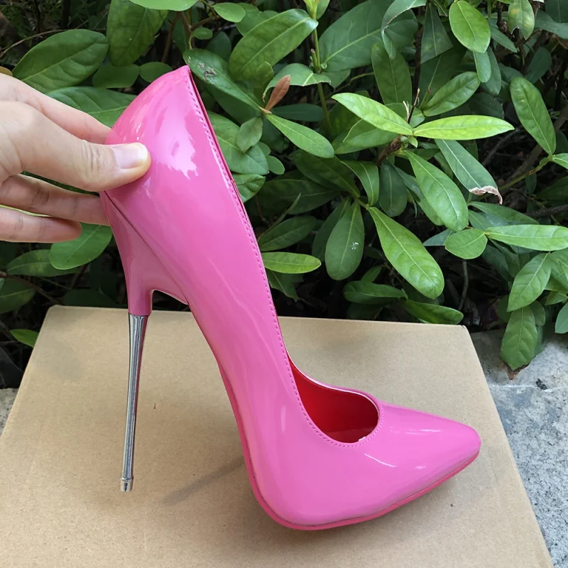 16cm Metal Thin High Heels Women Sexy Stilettos Pumps - Image 4