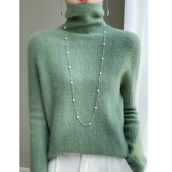 wool women's cashmere sweater autumn and winter fashionable - Image 3